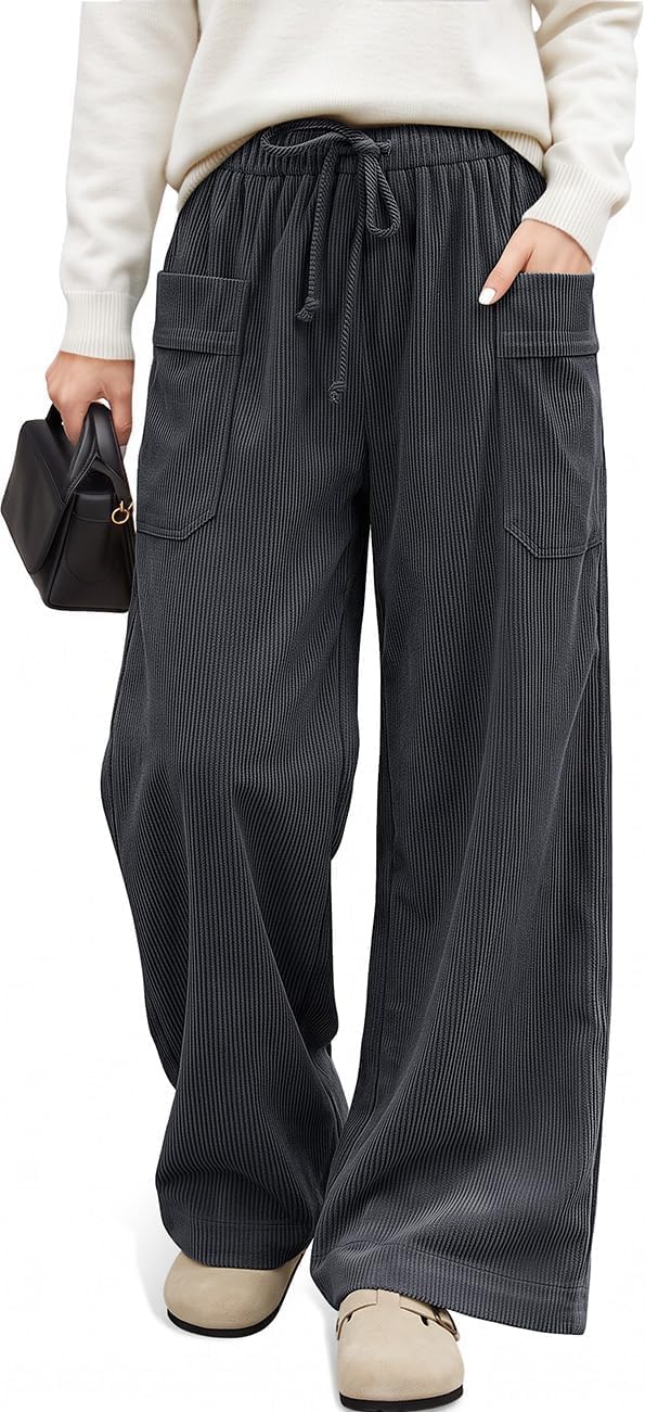 Corduroy Wide Leg Pants