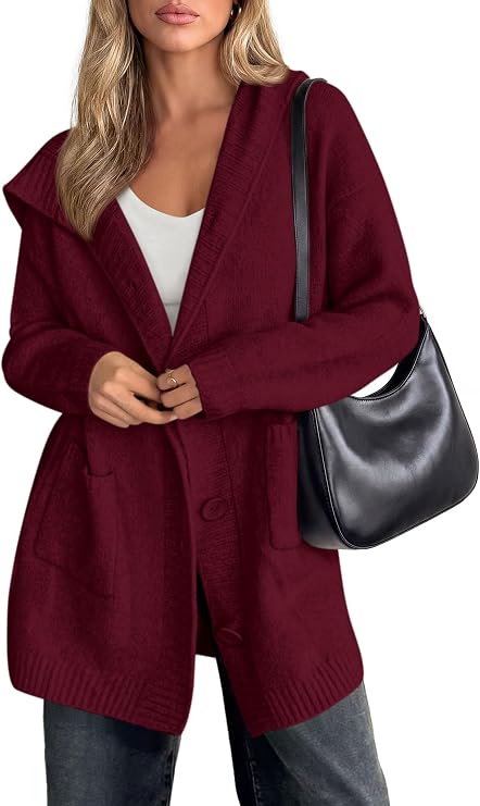 Hooded Oversized Cardigan