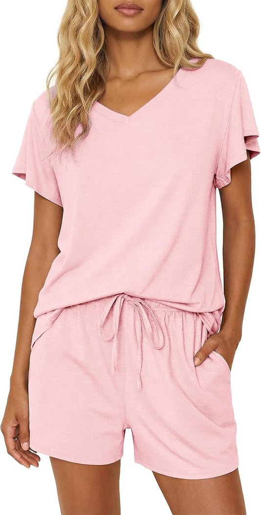 Ruffle Sleeves Soft Pajamas