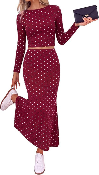 Polka Dot Skirt Set
