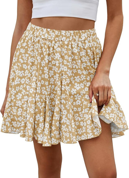 Floral Ruffle Skirt