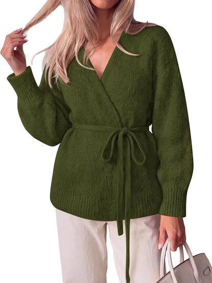 Wrap V-Neck Cardigan