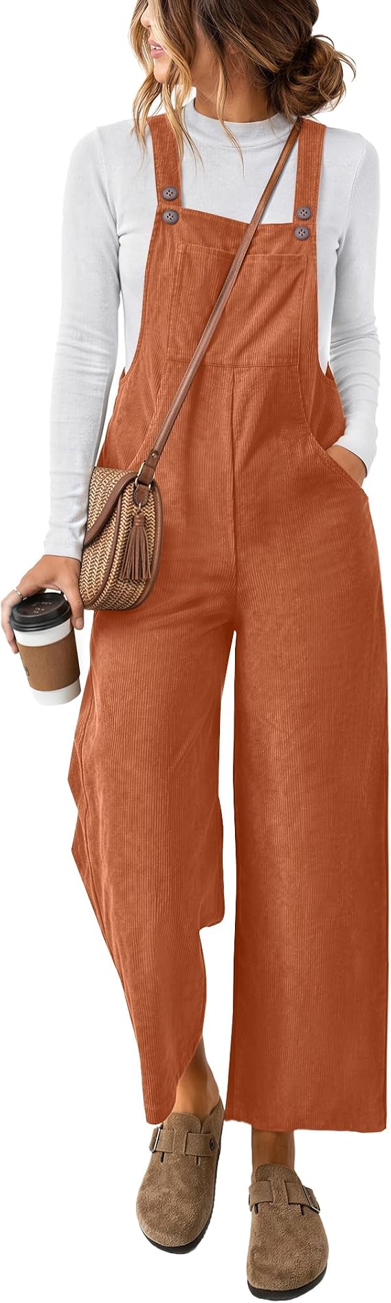 Corduroy Overalls Jumpsuit