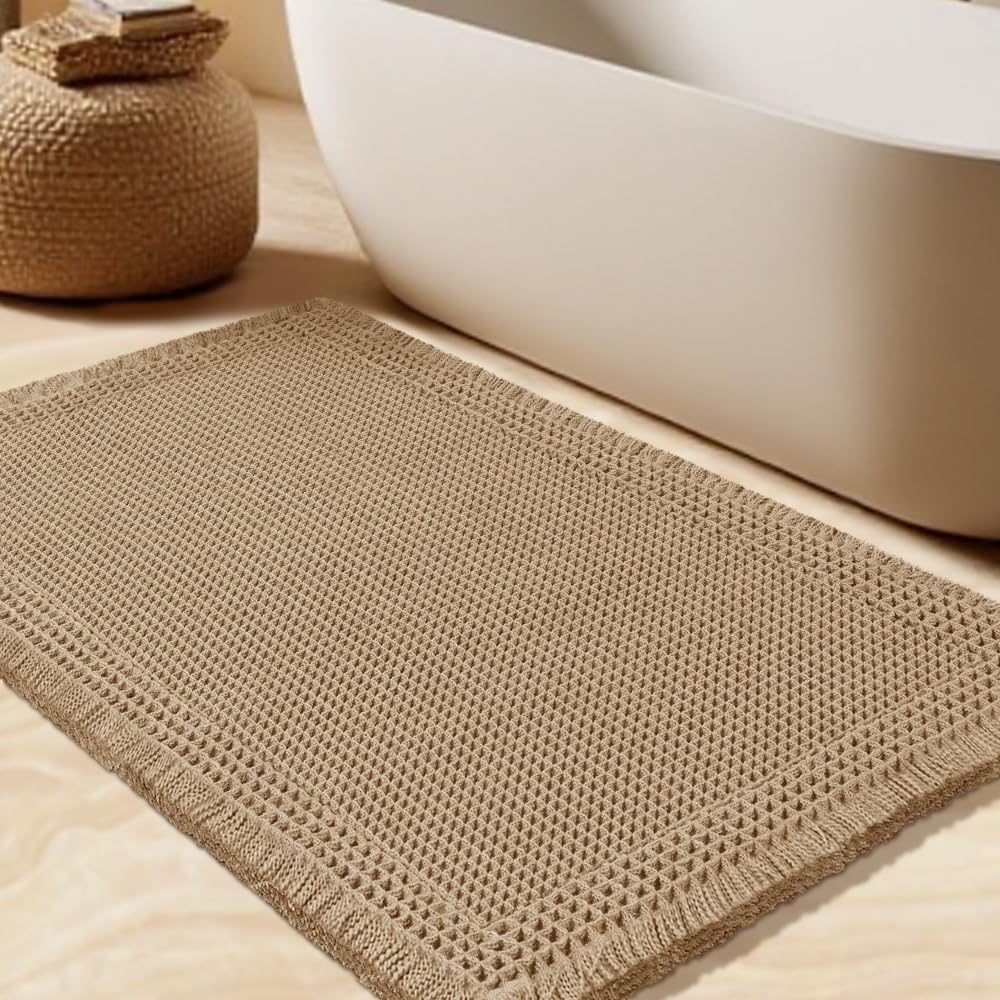 Boho Waffle Bath Mat