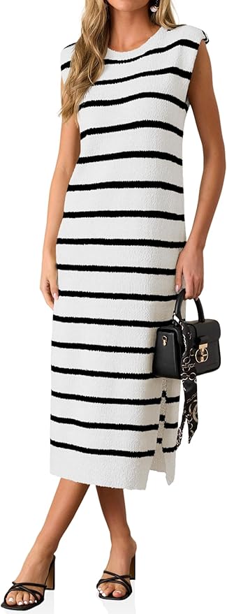 Striped Midi Dress
