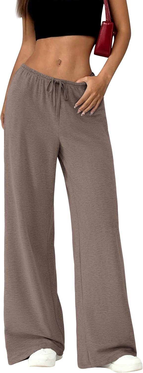 High Waist Wide Leg Sweatpants