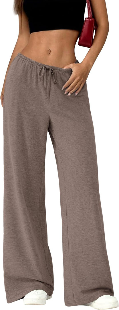 High Waist Wide Leg Sweatpants
