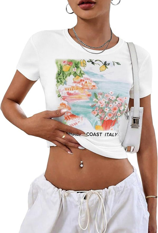 Graphic Crop T-shirt