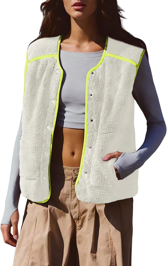 Fuzzy Fleece Vest