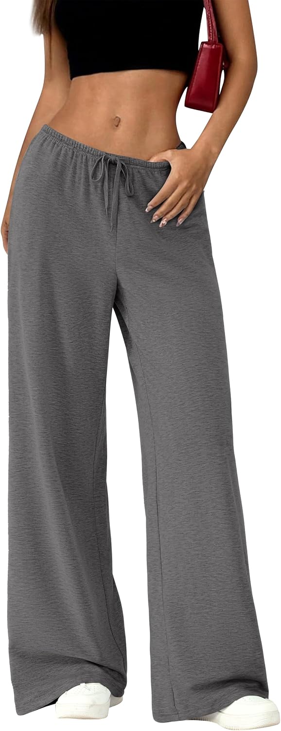 High Waist Wide Leg Sweatpants