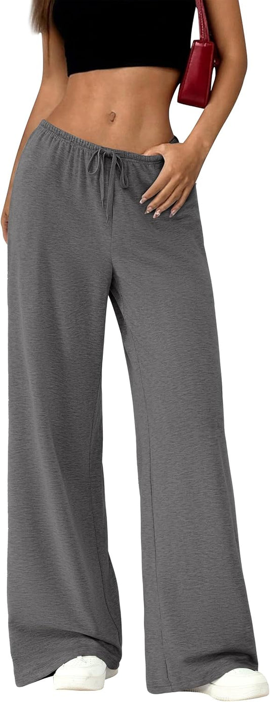 High Waist Wide Leg Sweatpants
