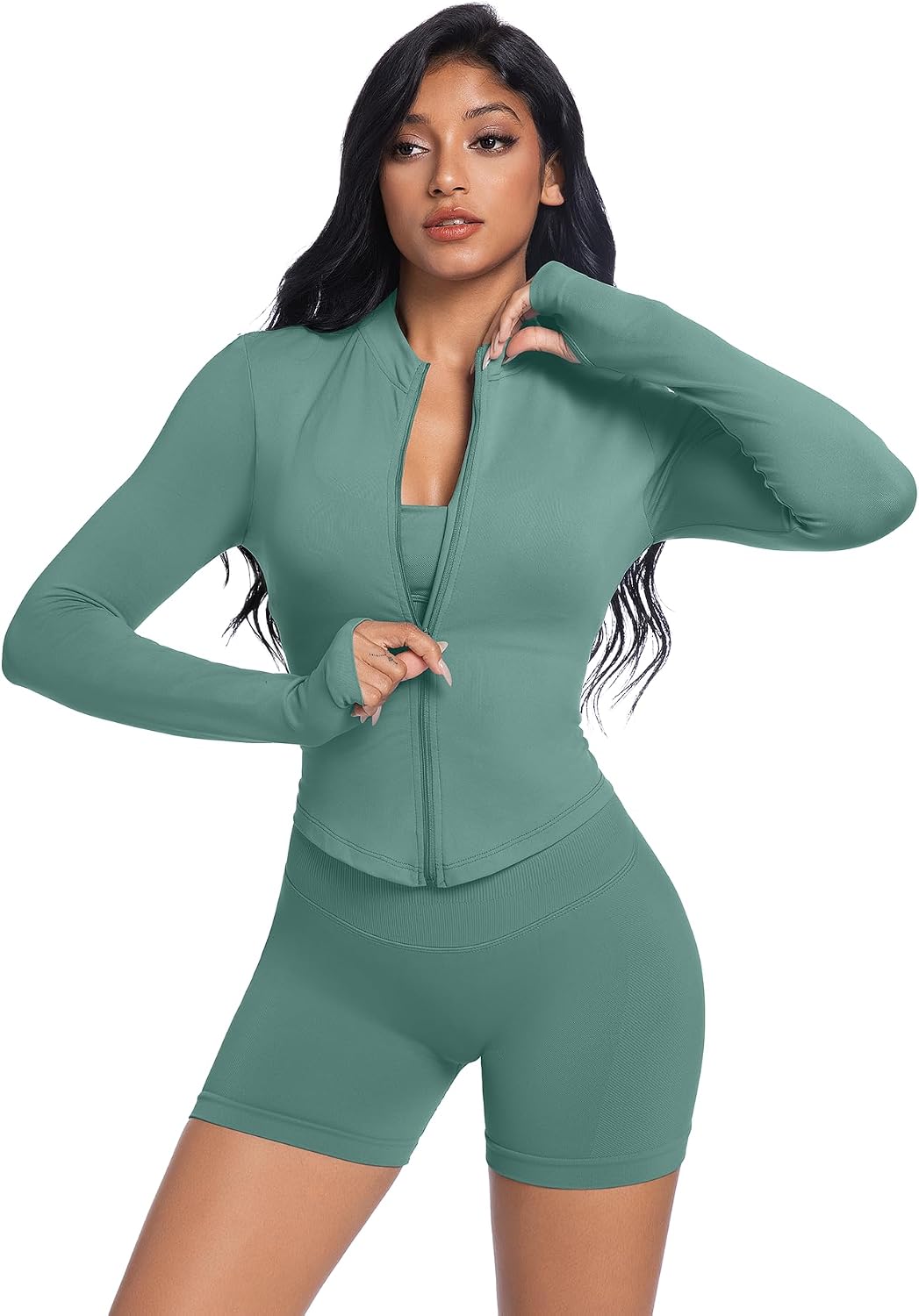 Full Zip Workout Outfit
