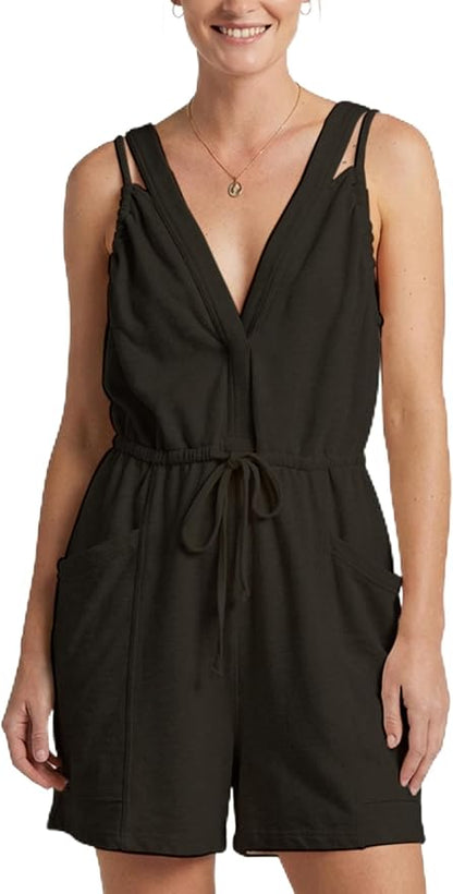 Casual Drawstring Romper