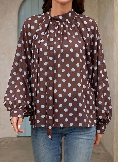 Pleated Chiffon Blouse