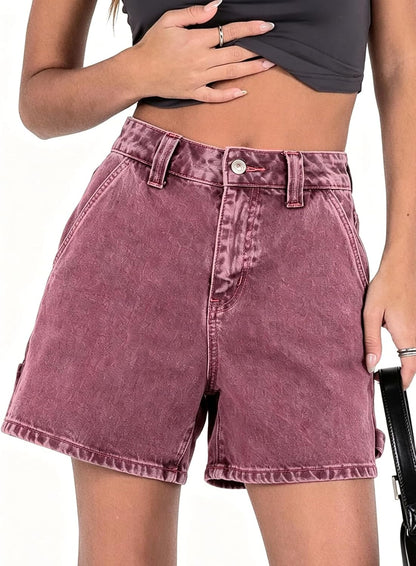 High Waisted Denim Shorts