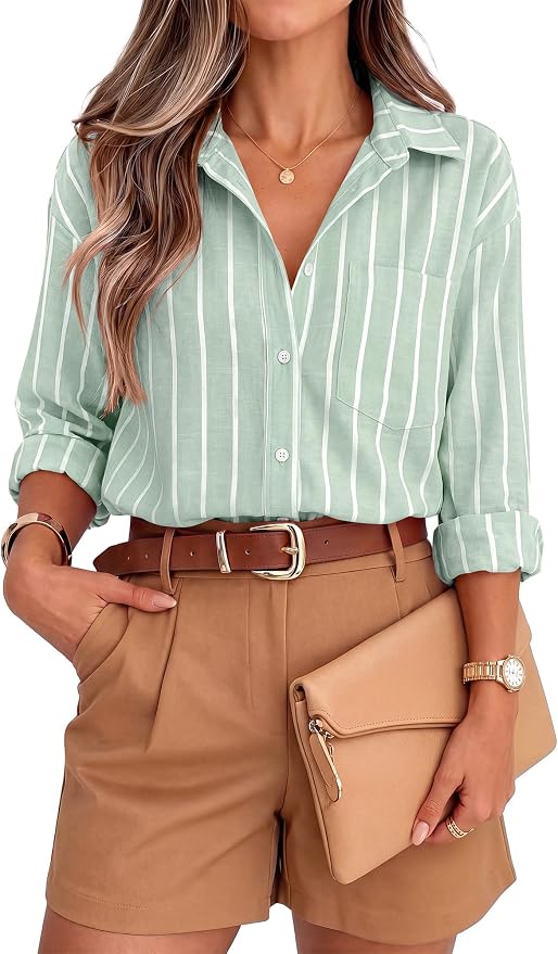 Striped Button Shirt
