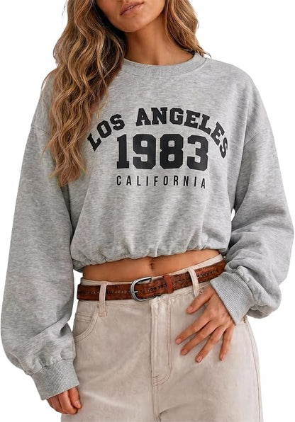 Crop Graphic Crewneck