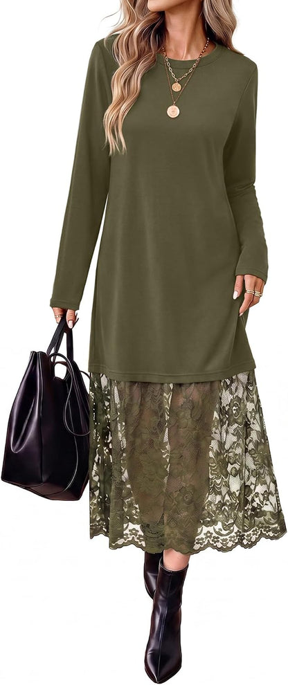 Lace Midi Dress