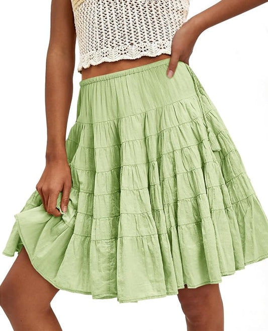 Pleated Boho Skirt