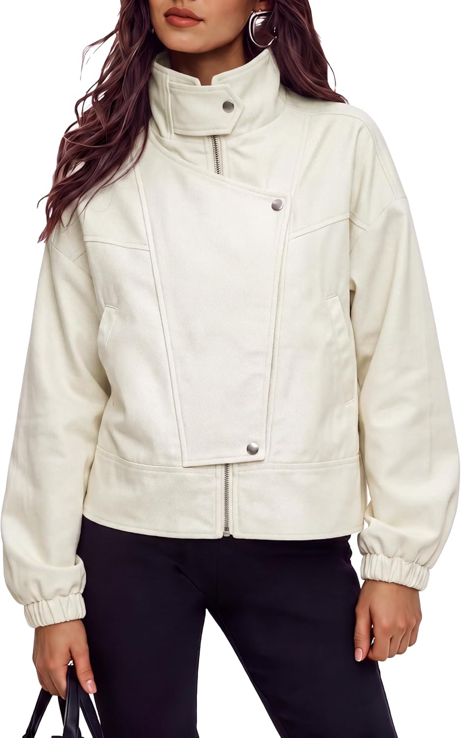 Cropped Bomber Jacket