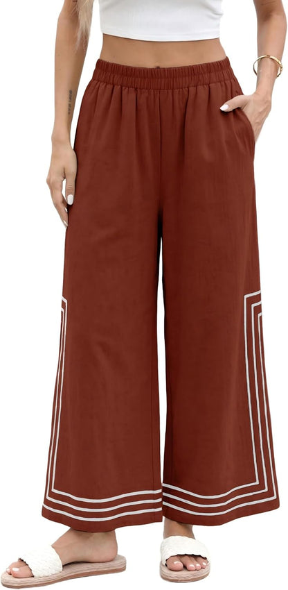 Color Block Palazzo Pants