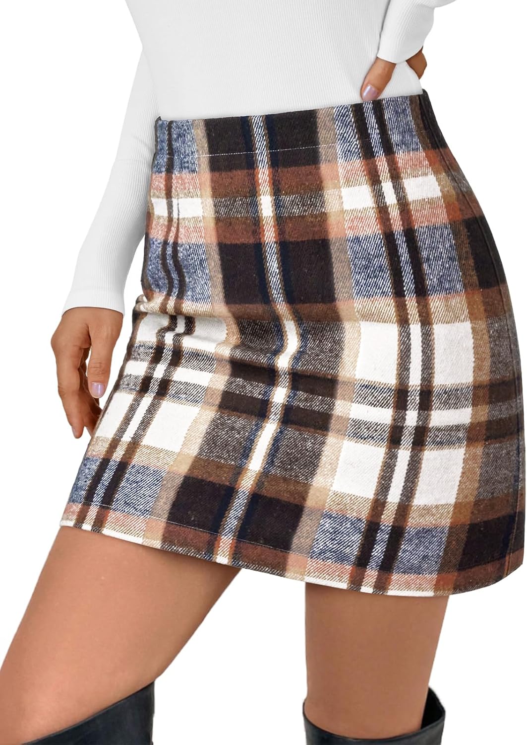 Plaid Flannel Mini Skirt
