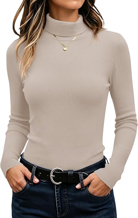 Ribbed Turtleneck Sweater