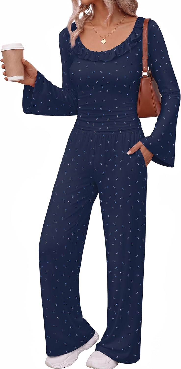 Bell Sleeve Lounge Set