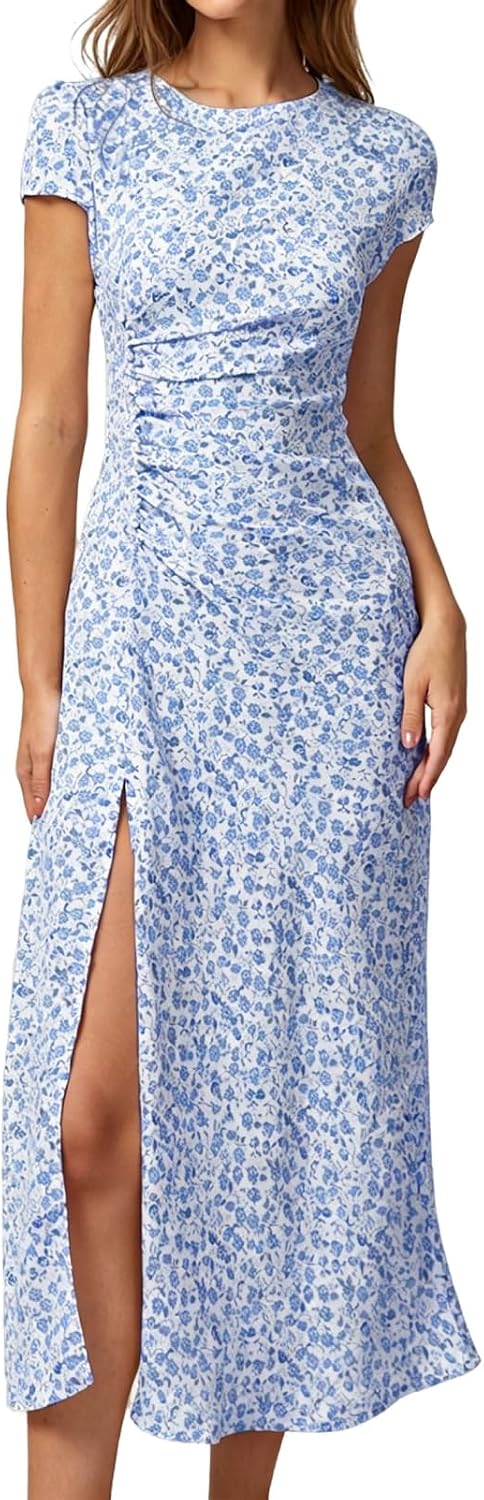 Boho Floral Midi Dress