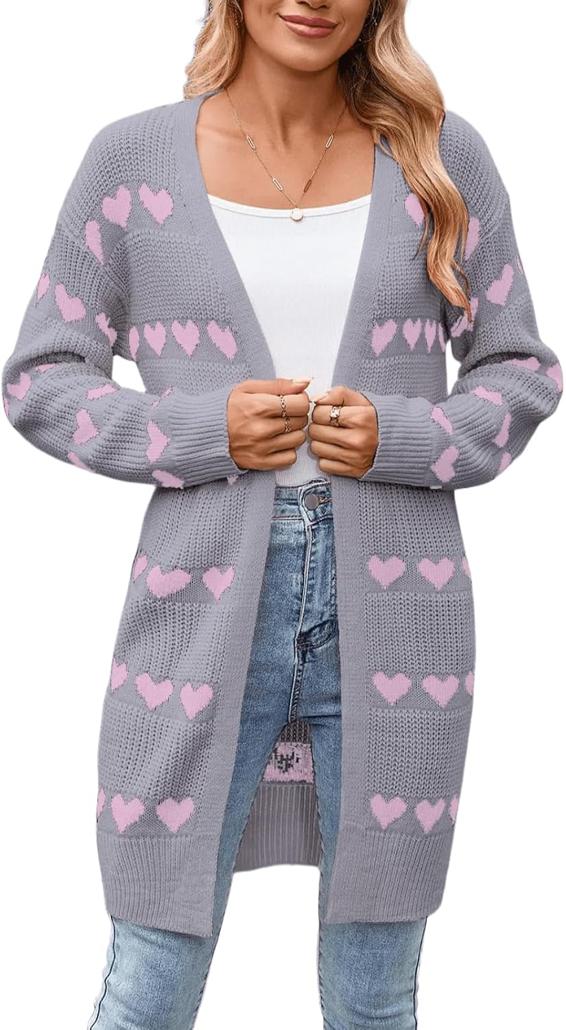 Heart Open Cardigan