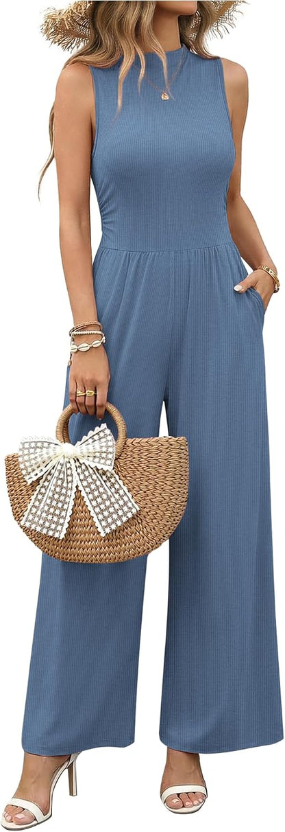 Mock Neck Jumpsuit