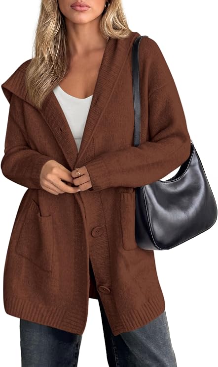 Hooded Oversized Cardigan