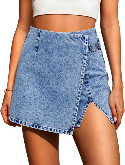 Western Denim Skort