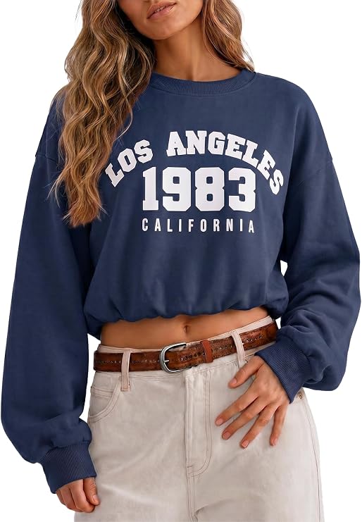 Crop Graphic Crewneck