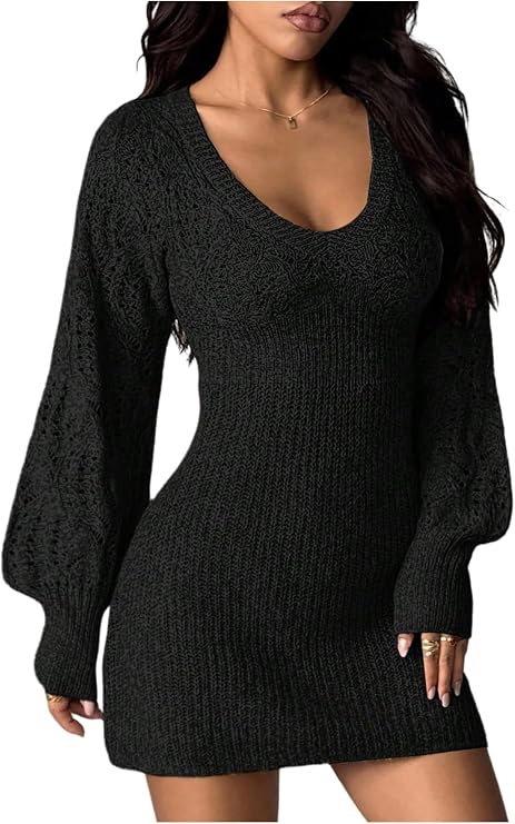 Crochet Sweater Dress