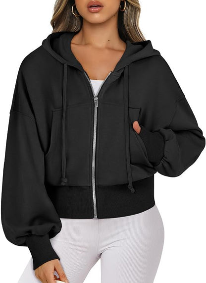ANRABESS Cropped Hoodie