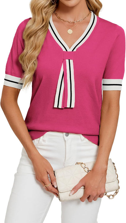 Knit Short Sleeve Top