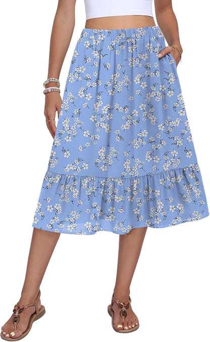 A-Line Midi Skirt