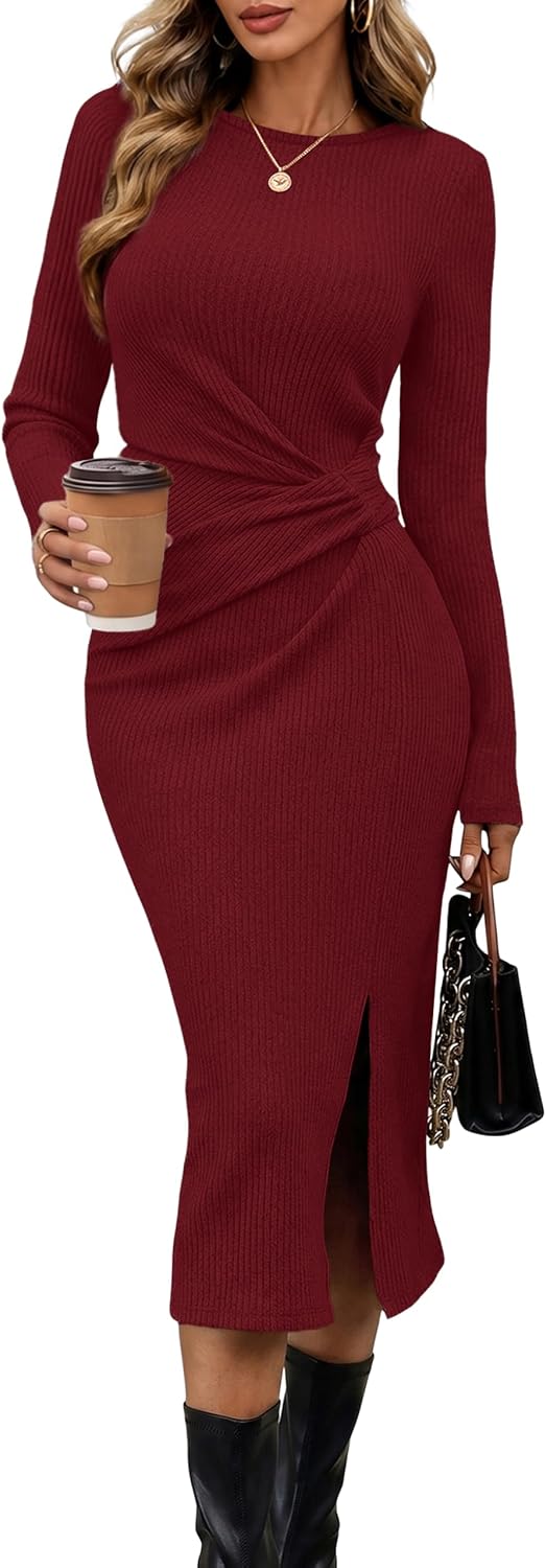 Long Sleeve Sweater Dress