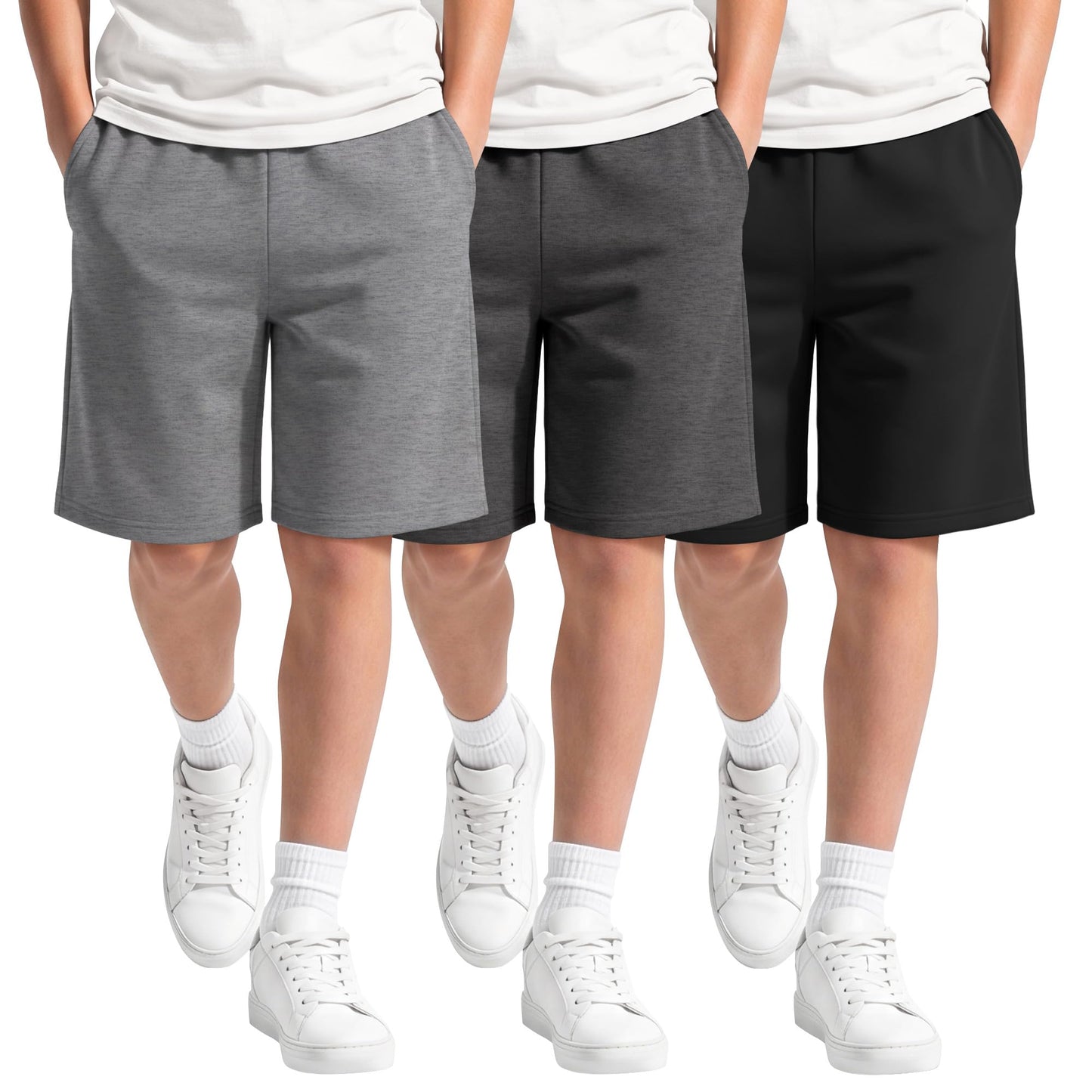 Boys Pull On Shorts 3pk