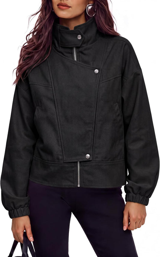 Cropped Bomber Jacket