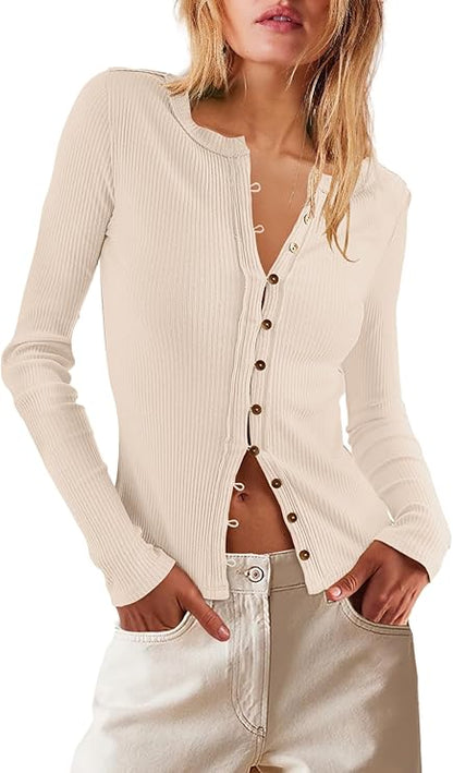 Lightweight Ribbed Cardigan