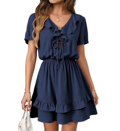Tie Front Mini Dress