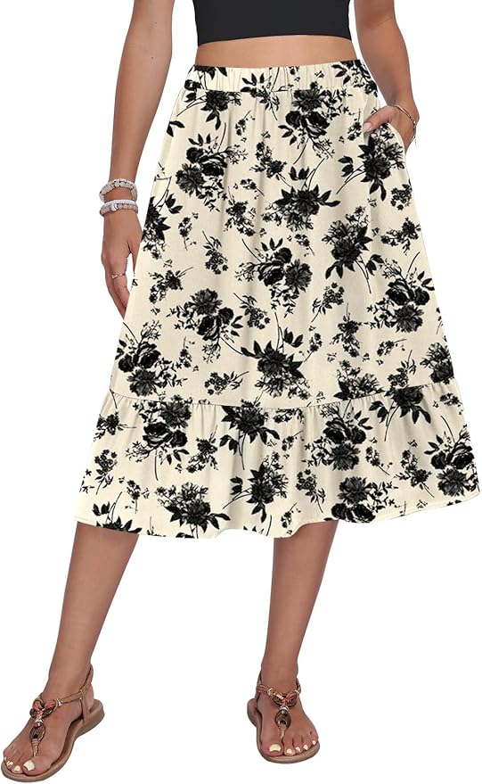 A-Line Midi Skirt