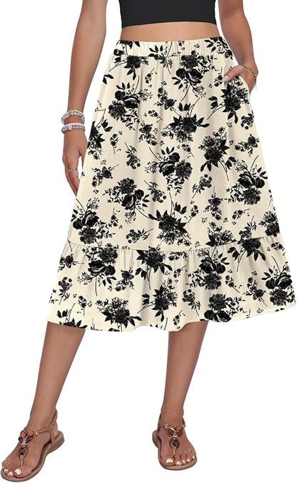 A-Line Midi Skirt