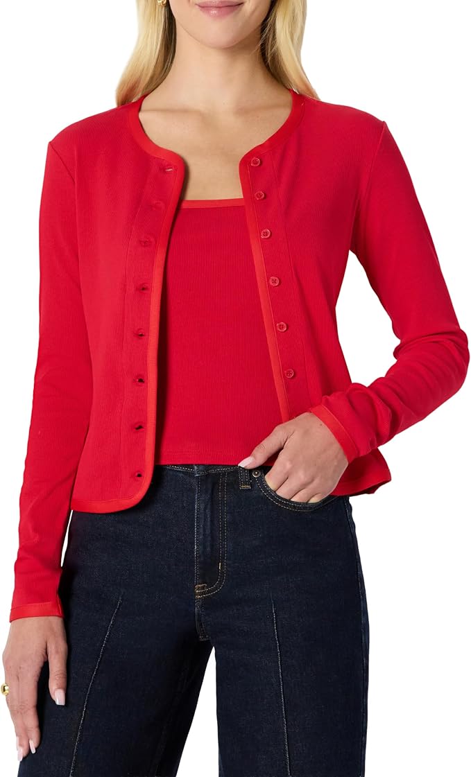 Ribbed Cardigan Set
