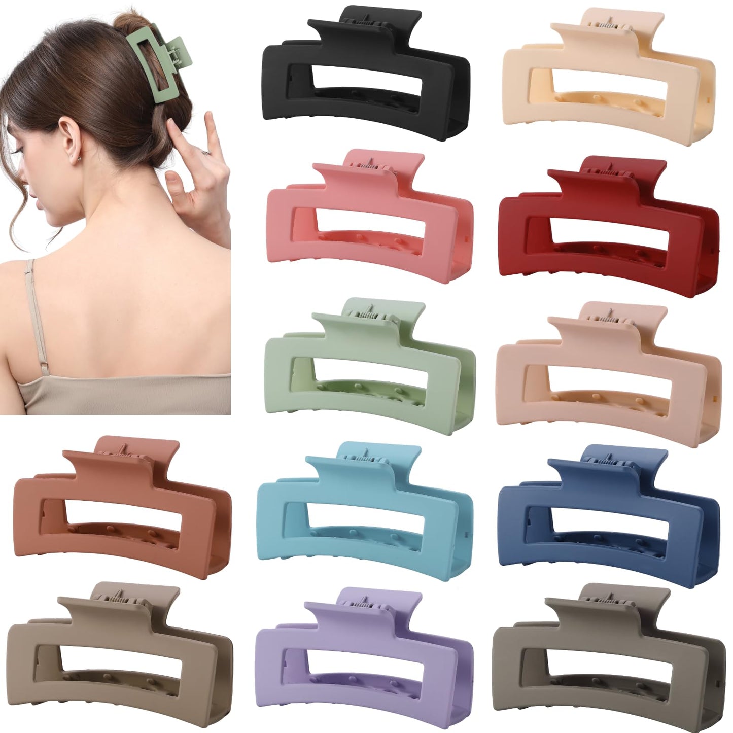 Hair Claw Clips (12PK)