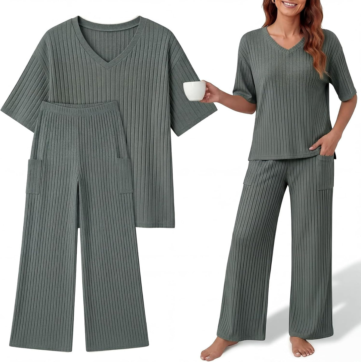 Ribbed Lounge Set