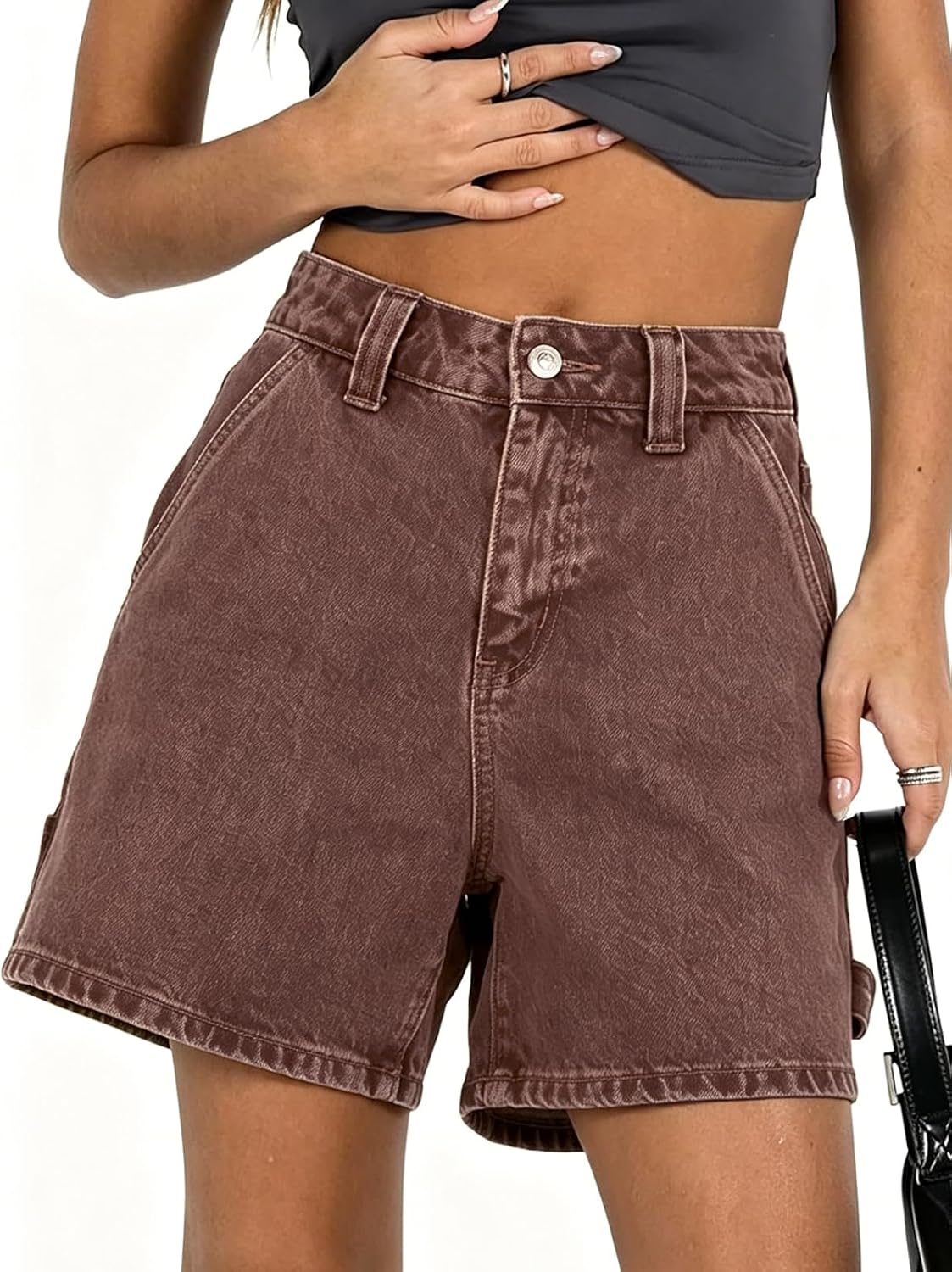 High Waisted Denim Shorts