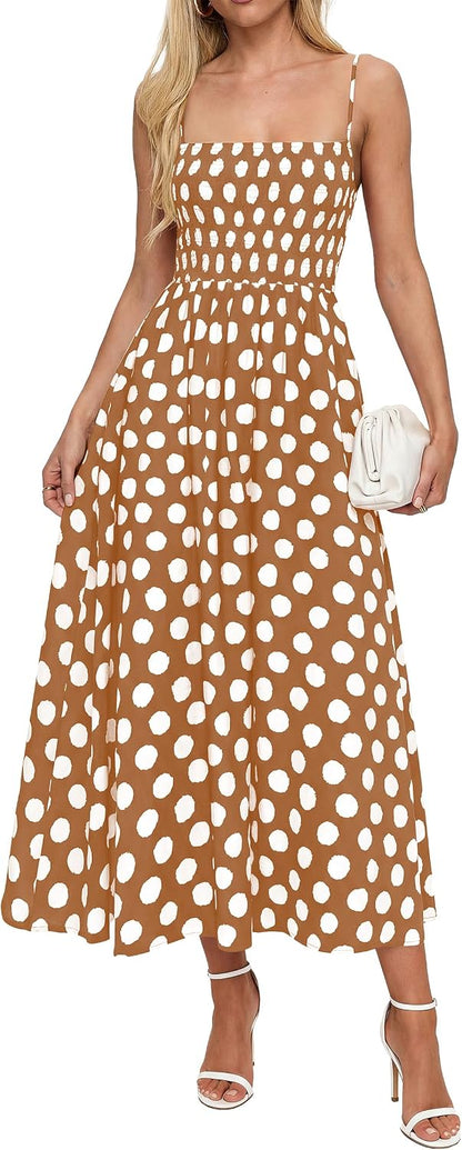 Polka Dot Midi Dress
